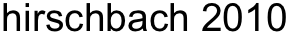 hirschbach 2010