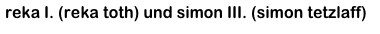 reka I. (reka toth) und simon III. (simon tetzlaff)