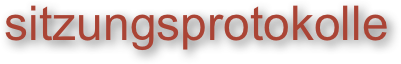sitzungsprotokolle