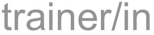 trainer/in