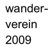 wander-
verein
2009